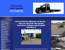 Tablet Screenshot of fahrschule-spindler.de